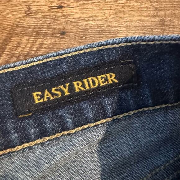 Lucky Brand Easy Rider Jeans 8/29 Dark Wash Straight Leg Western Cowgirl FLAWS - Picture 9 of 15